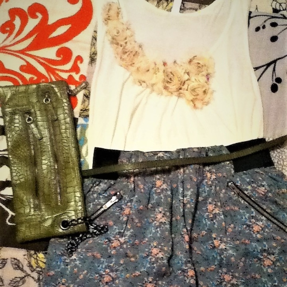 Urban Outfitters Wrislet, Green and Silver
